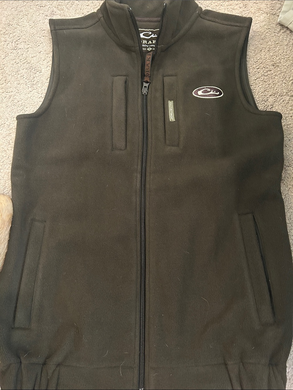 Drake Kids Olive Green Fleece Vest